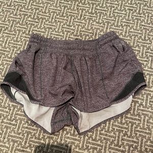 Lululemon grey hotty hot shorts